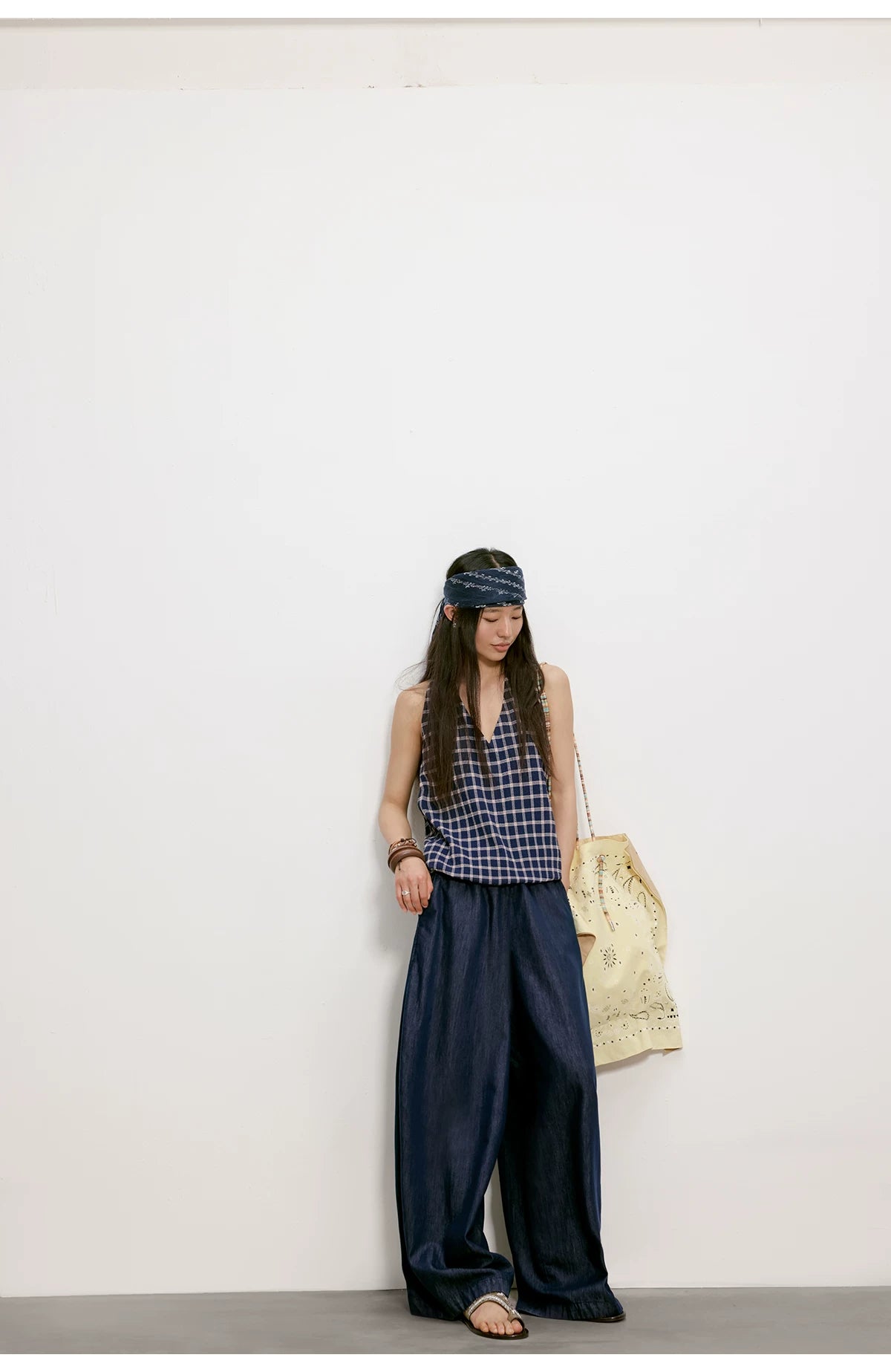 Cloud Barrel Denim Trousers