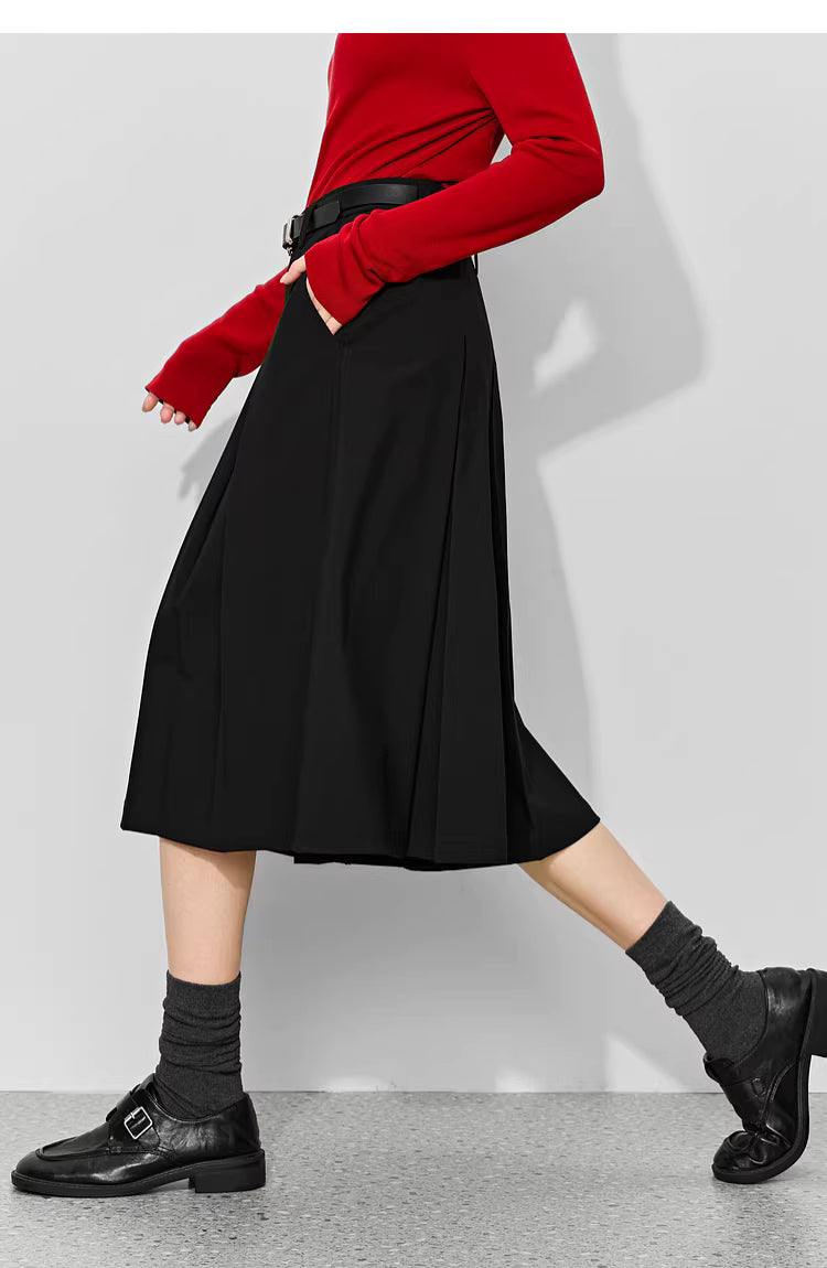 A-Line Pleated Culottes