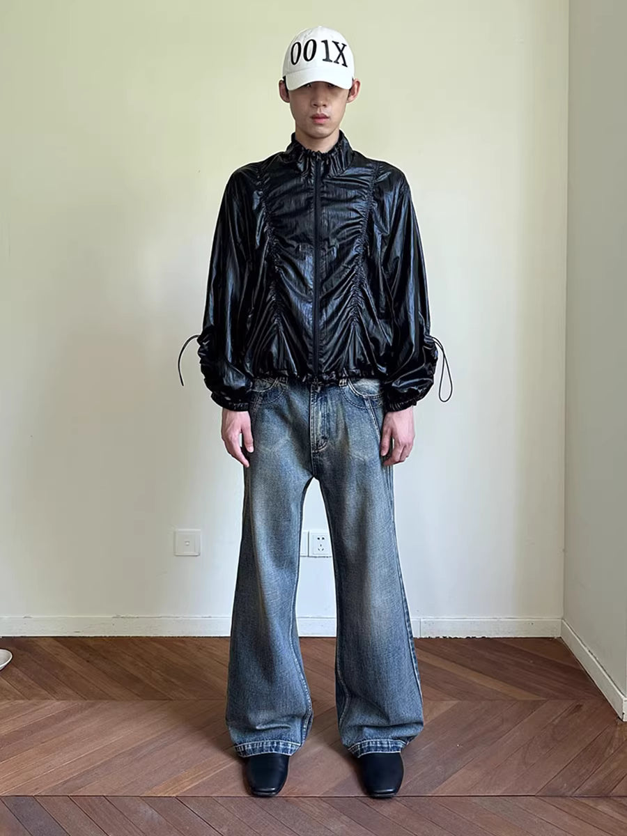 Kinetic Sheen Technical Shell Bomber Jacket