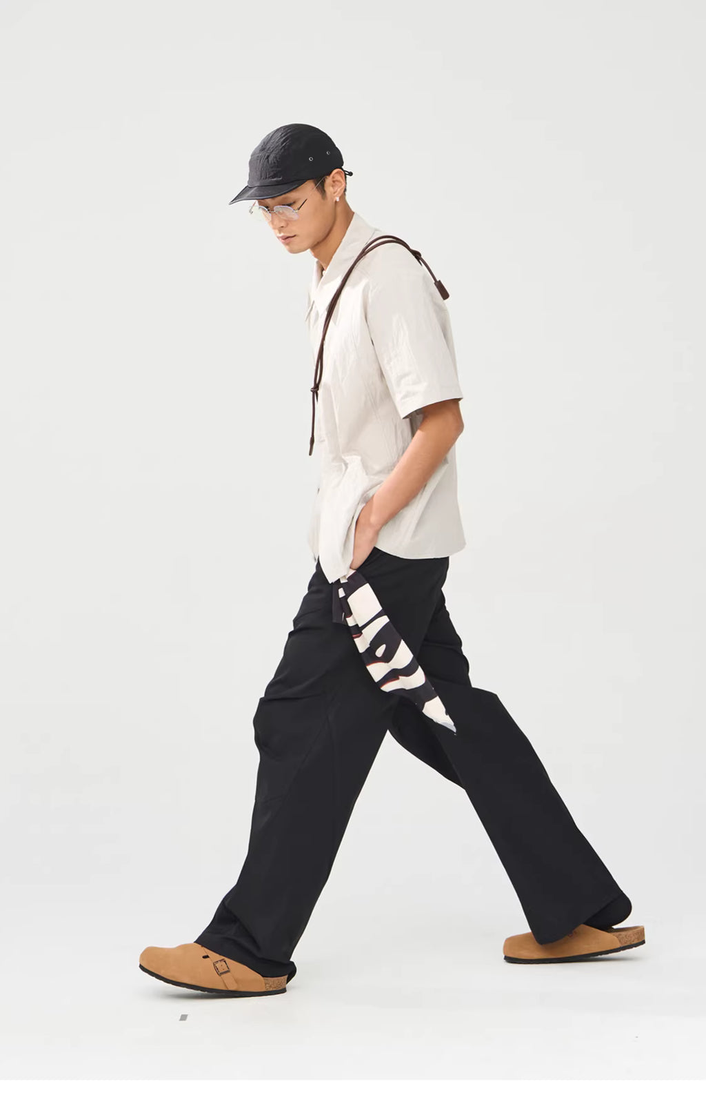 Technical Asymmetric Double-Breasted Shirt