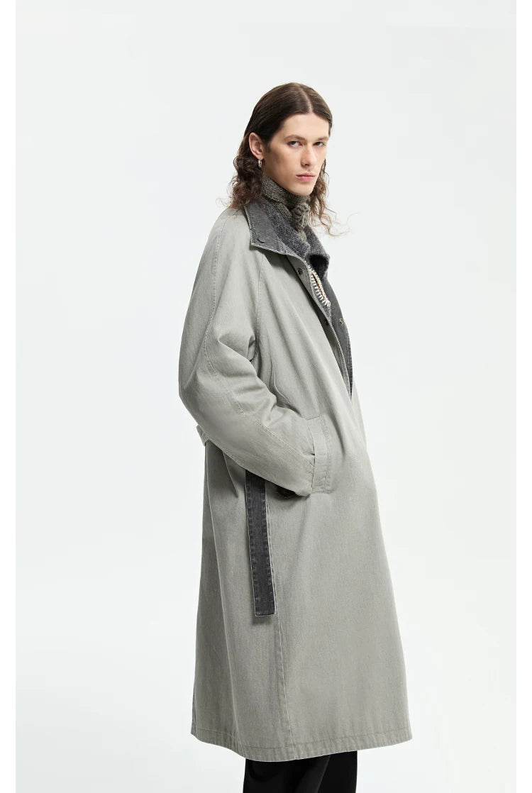 Mineral Wash Reversible Coat Jacket