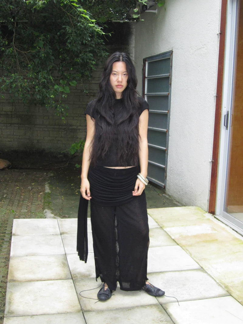 Aperture Wool-Blend Skirt