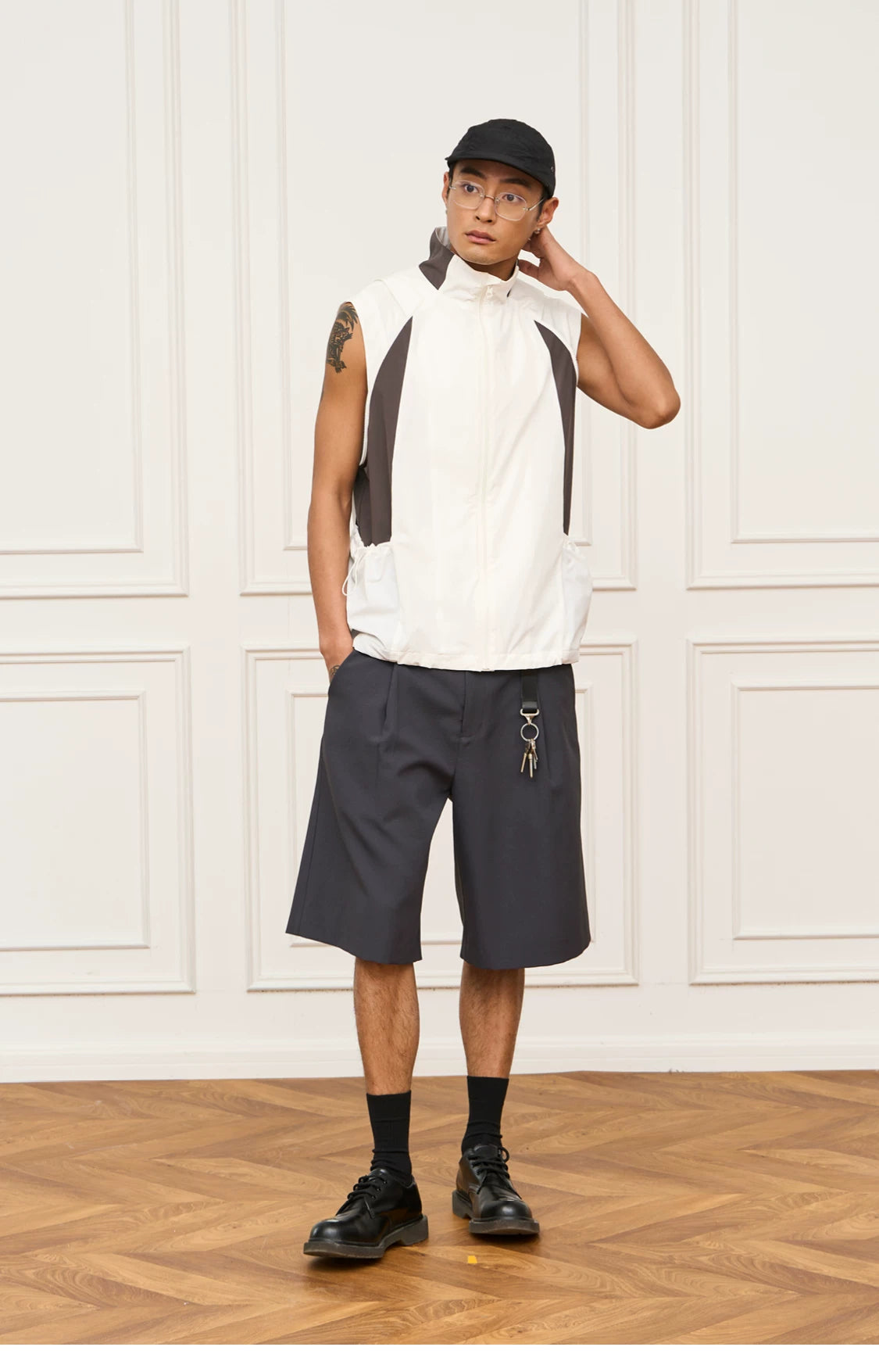 Hollow-Core Tailored Shorts