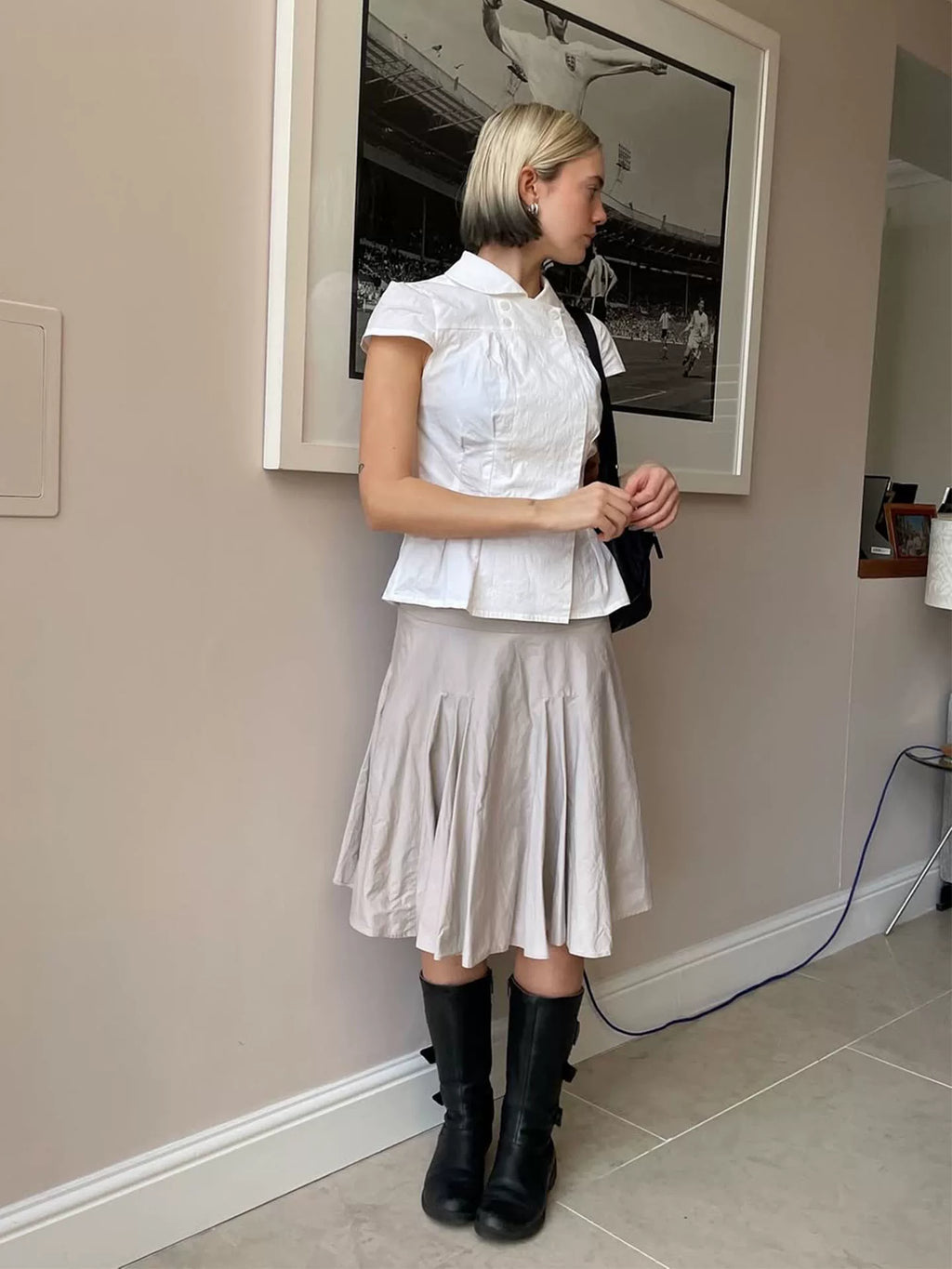 Missy Tailored Cap Sleeve Blouse