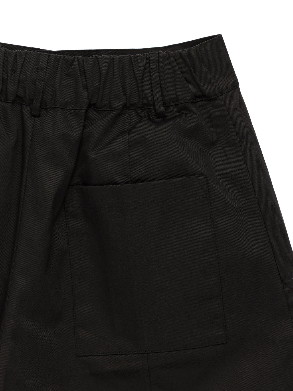 Double Pleated Shorts in Black Ink
