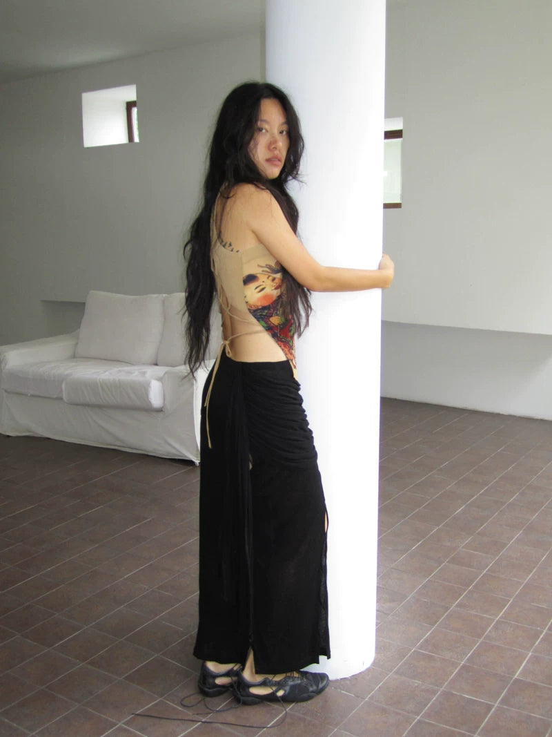 Aperture Wool-Blend Skirt