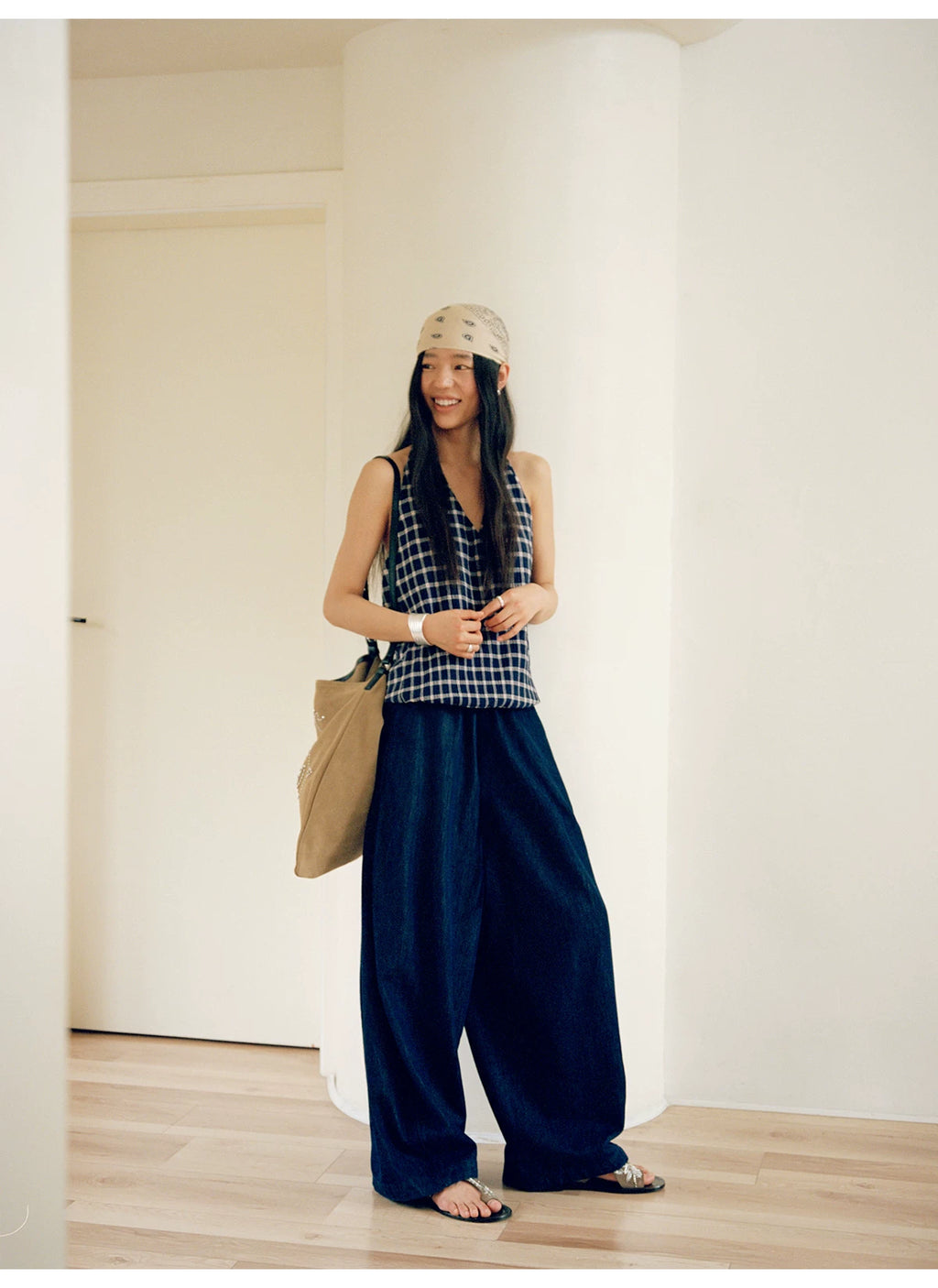Cloud Barrel Denim Trousers