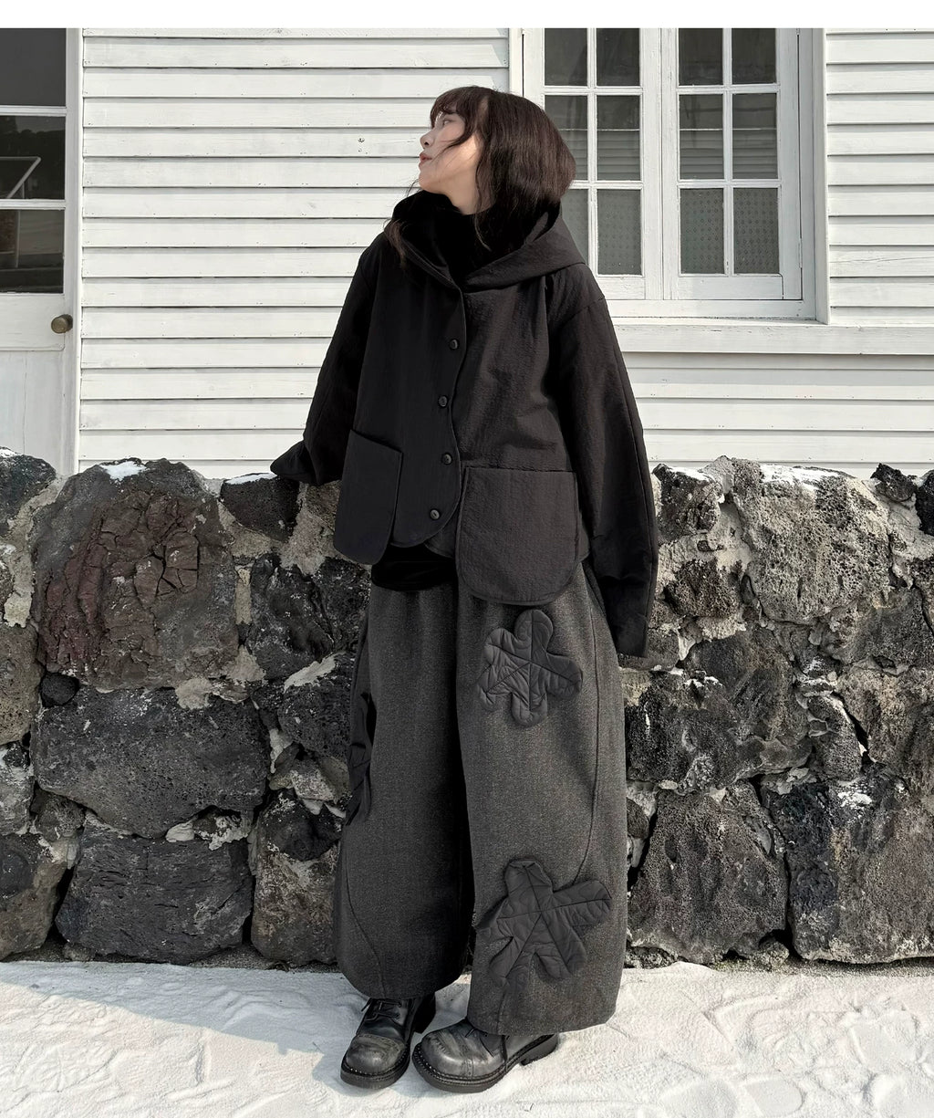 Shadow Hooded Quilted Jacket