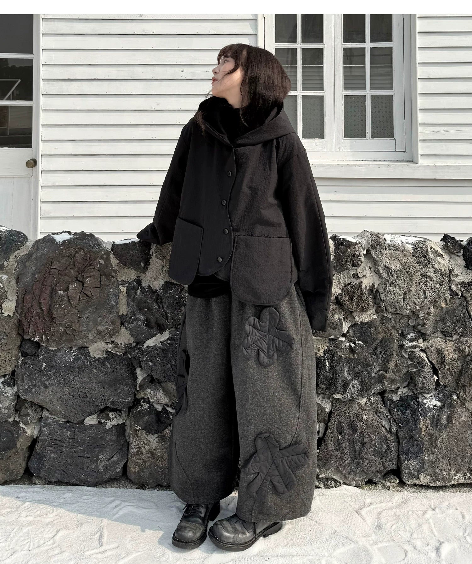 Shadow Hooded Quilted Jacket