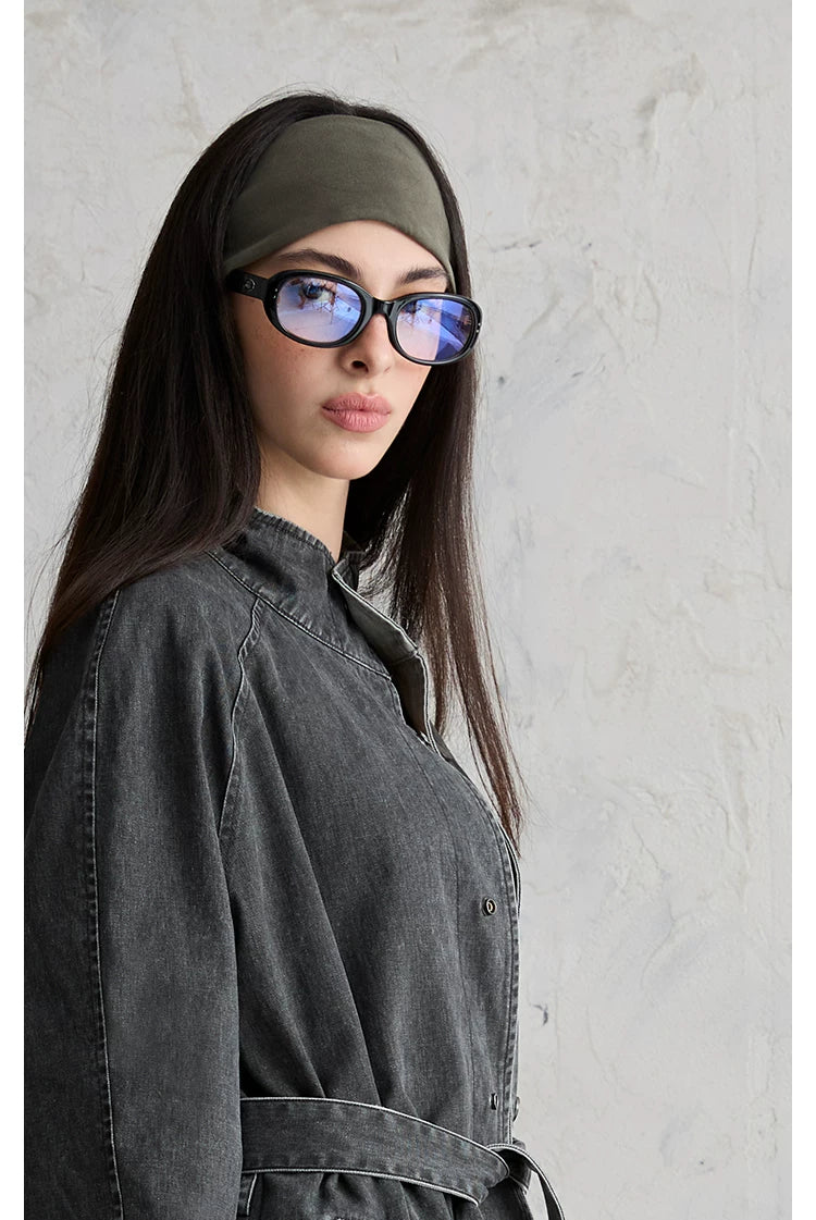 Mineral Wash Reversible Coat Jacket