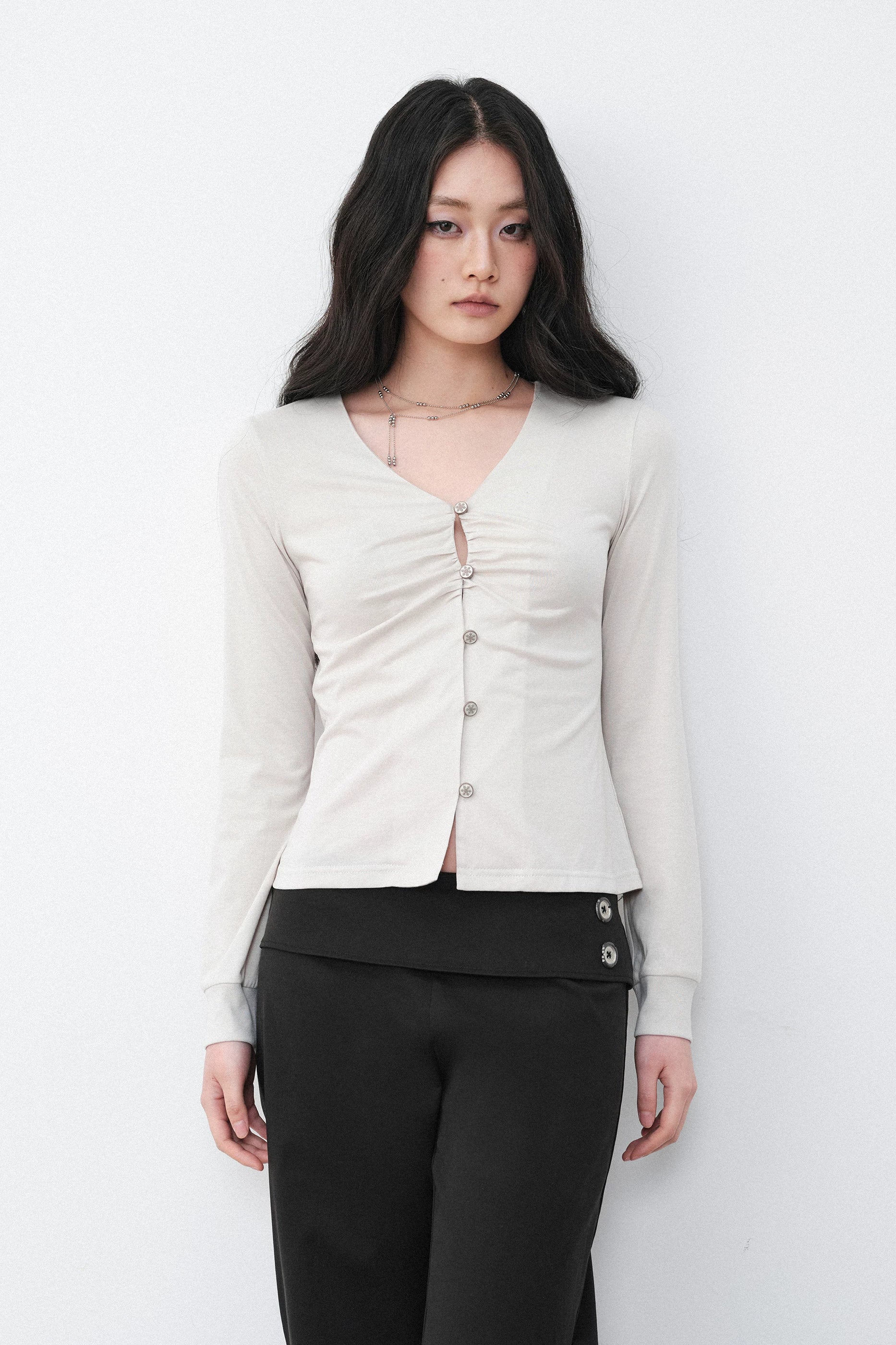 Softline Gathered Long Sleeve