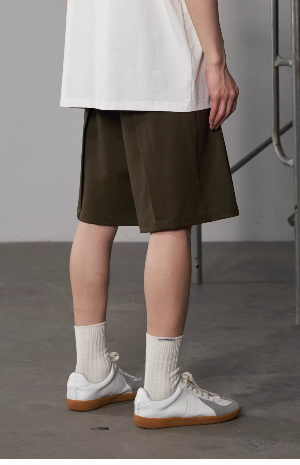 Inverted Box Pleat Shorts