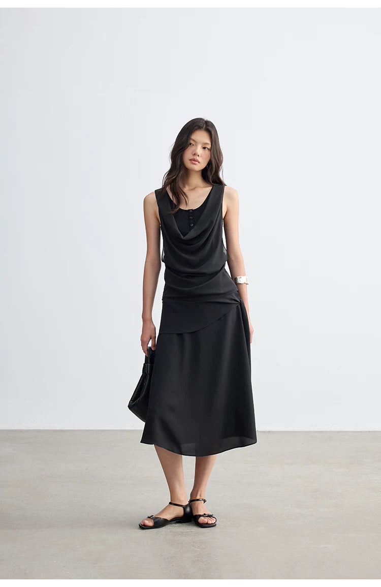 Cascade Drape Layered Tank