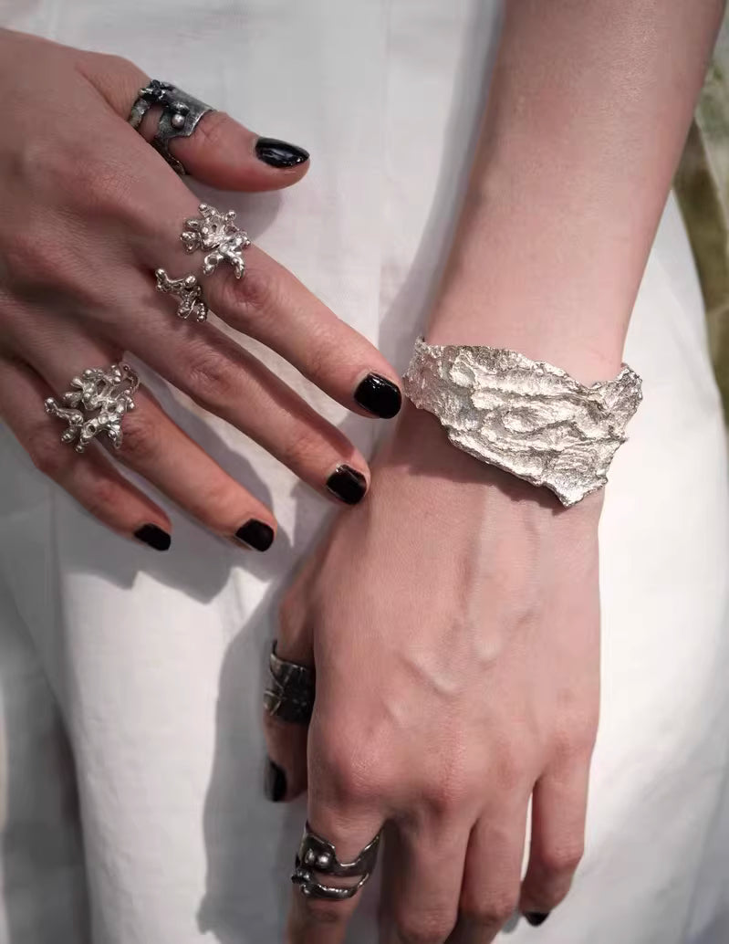 Echo Tectonic Cuff Bracelet