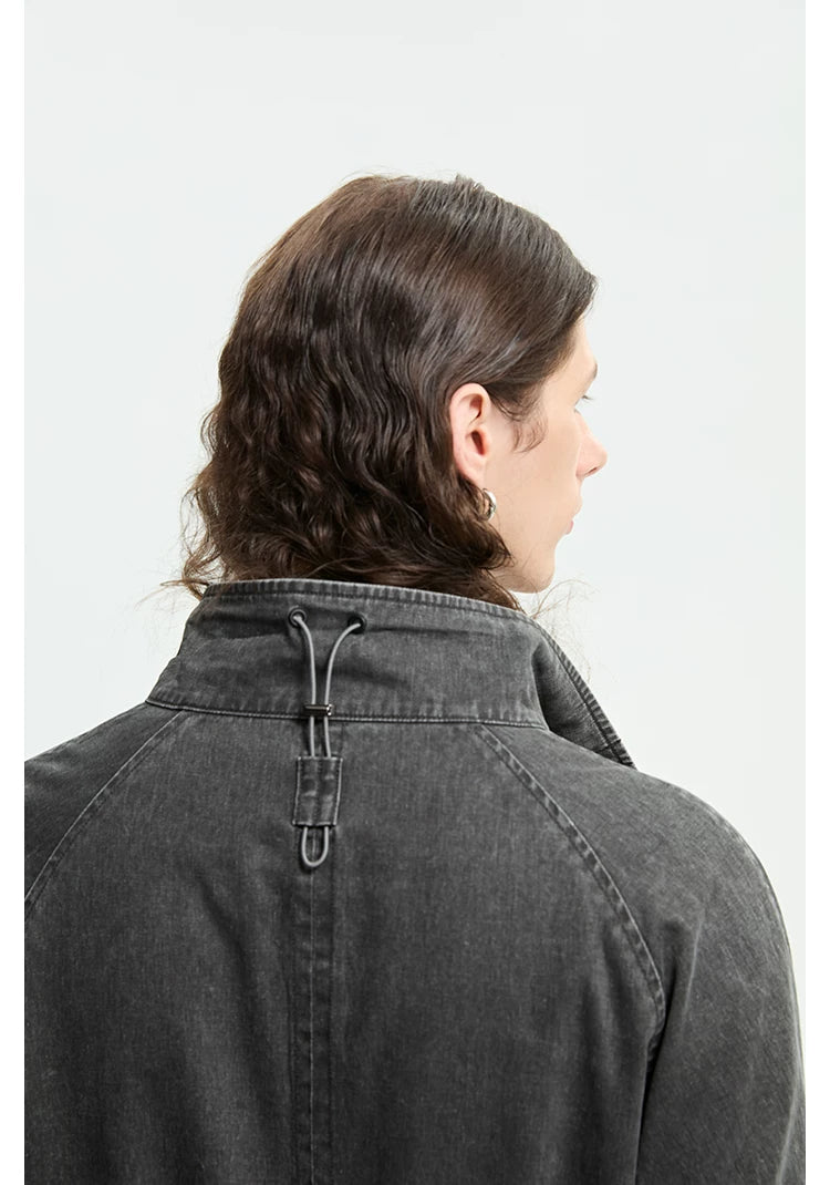 Mineral Wash Reversible Coat Jacket
