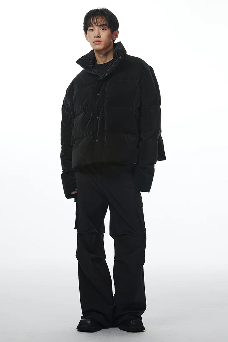 Essential High Collar Puffer Jacket