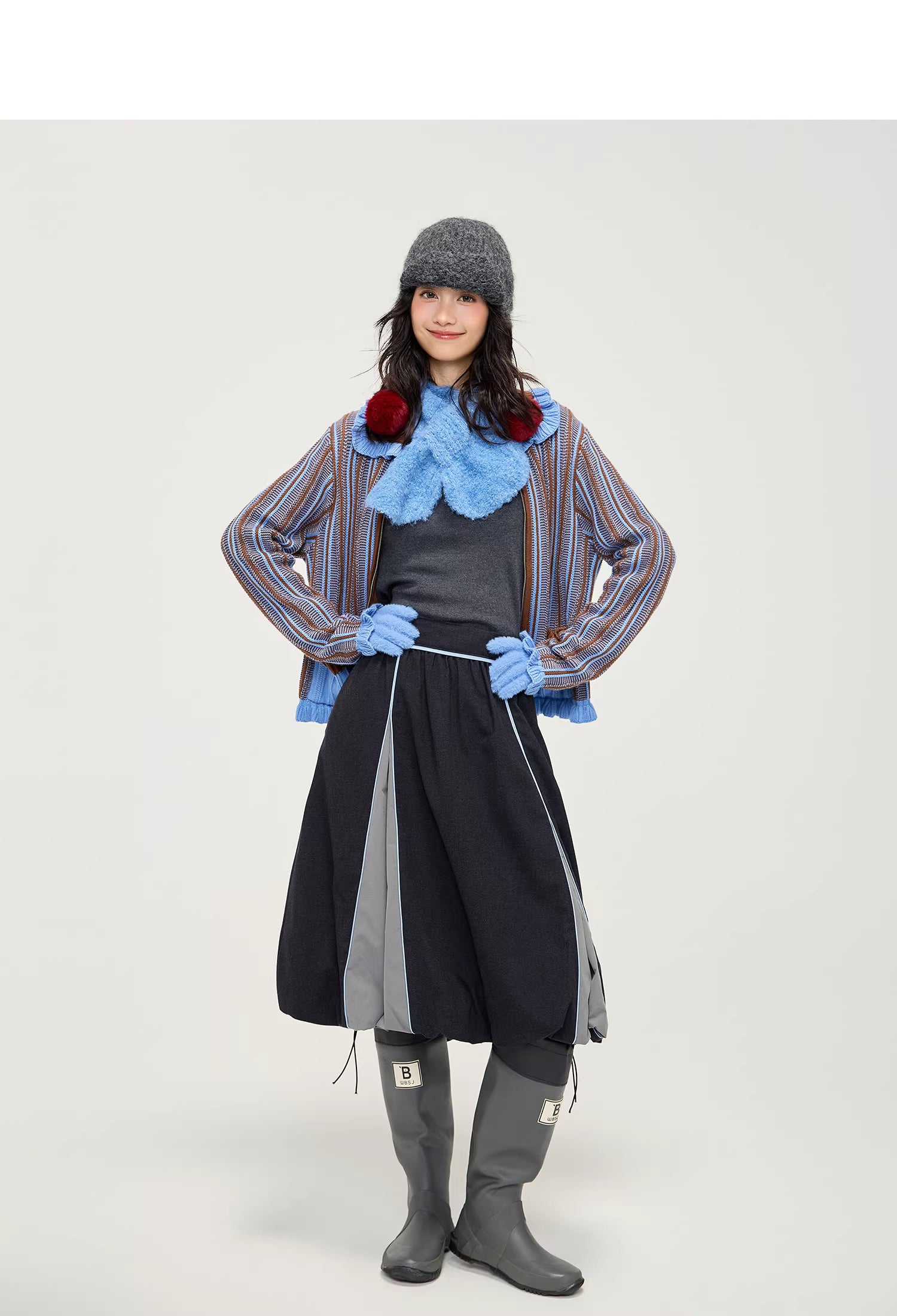 Tulip Bubble Hem Skirt