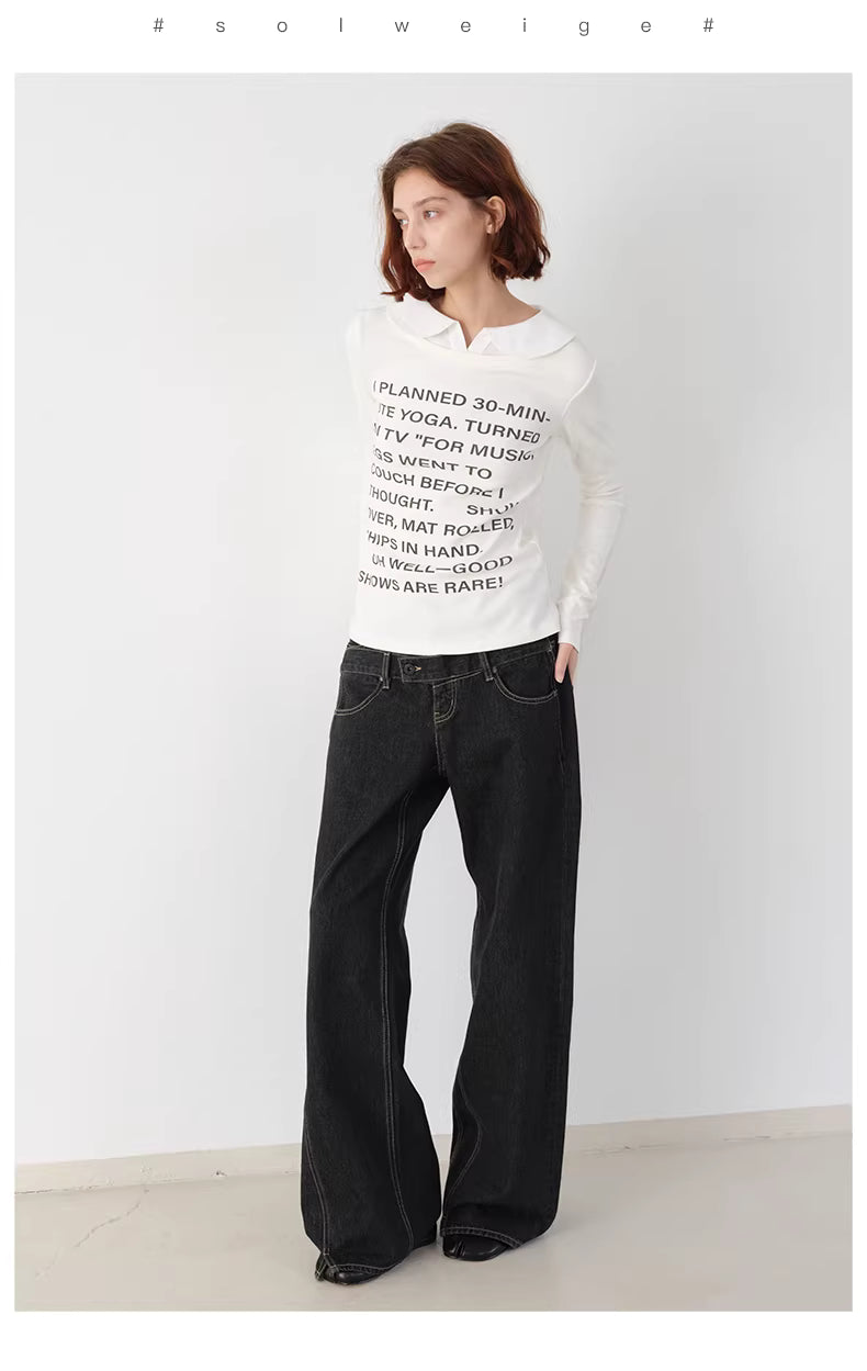 Double Waisted Tapered Jean