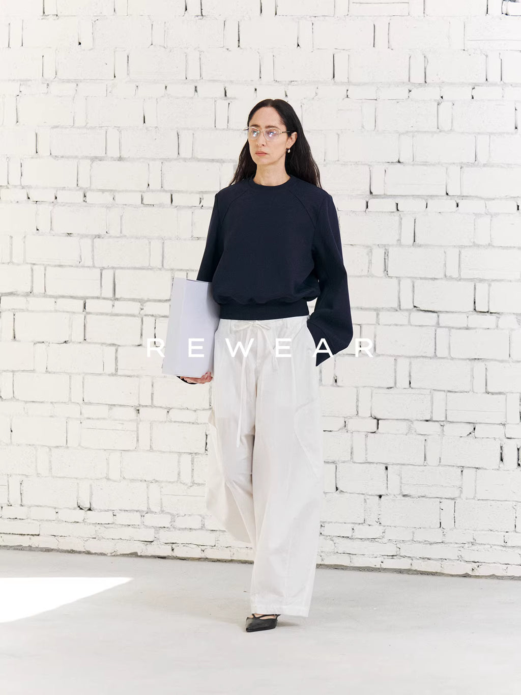 Crisp Slant Pocket Alabaster Trousers