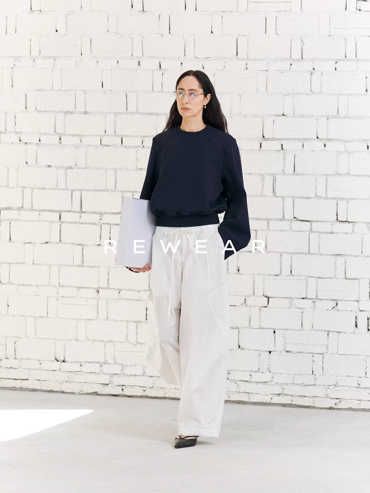 Crisp Slant Pocket Alabaster Trousers