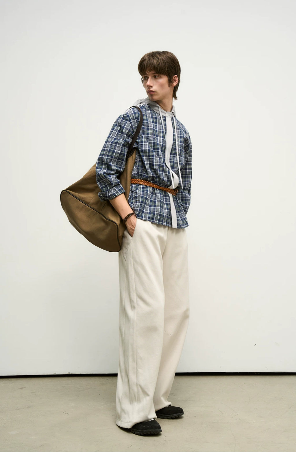 Hybrid Reconstructed Wide-Leg Sweatpants