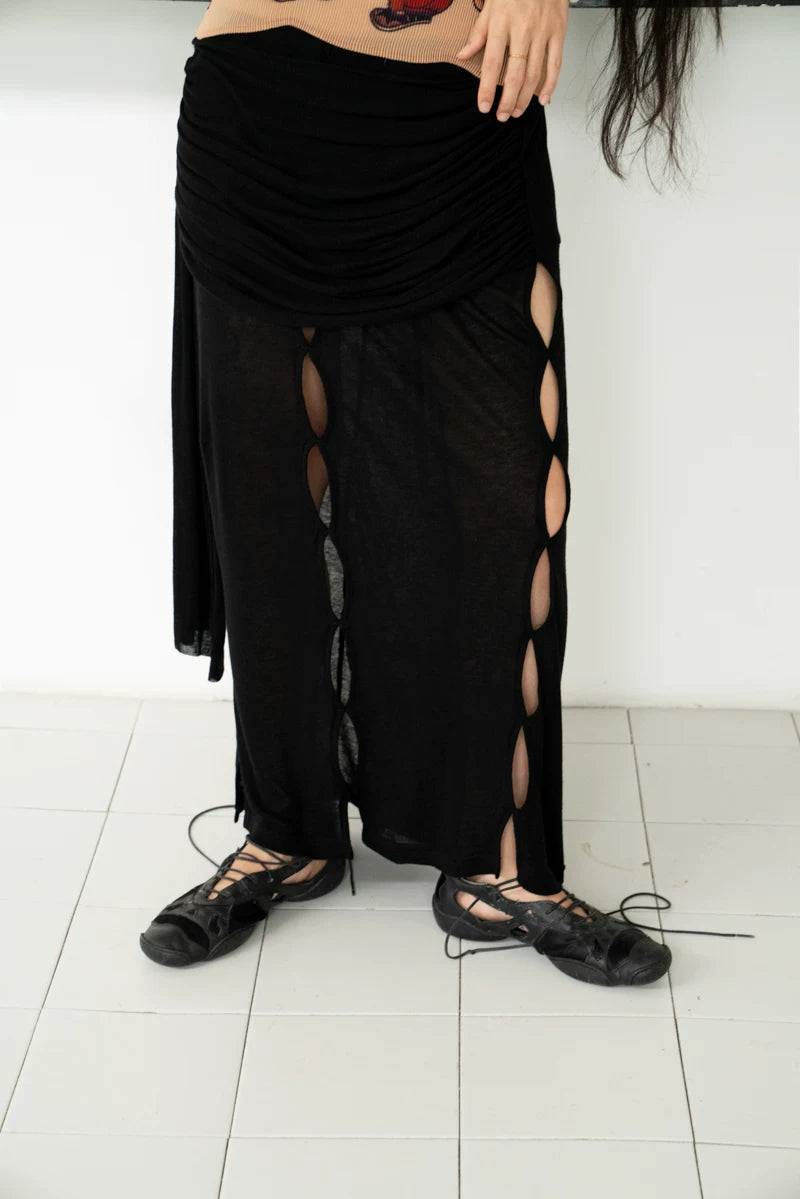 Aperture Wool-Blend Skirt
