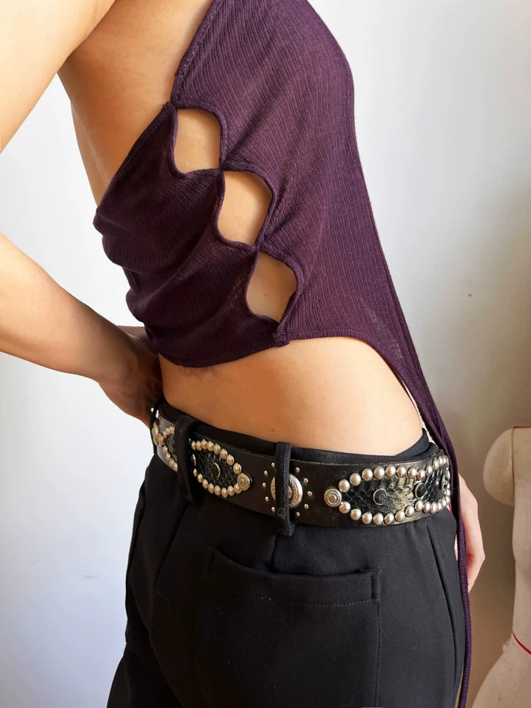 Modular Halter Cut-Out Top