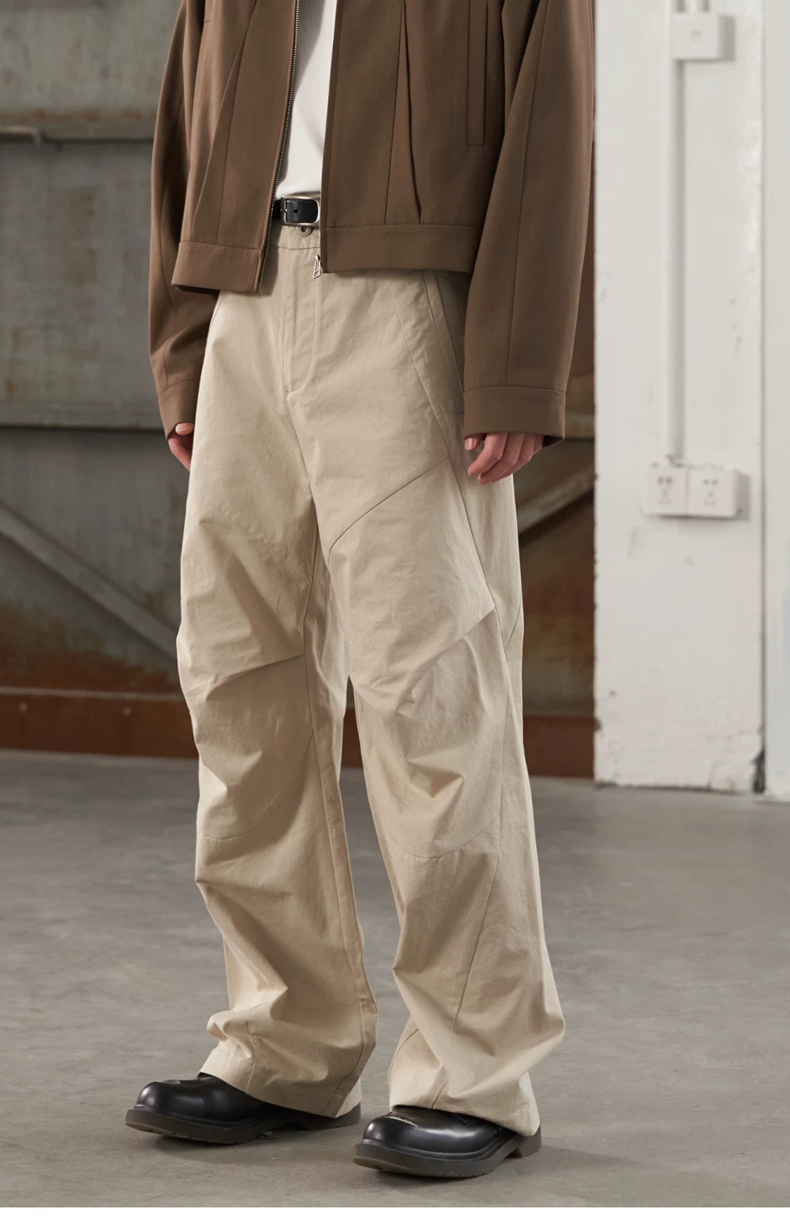 Spiral-Shell Geometric Trouser