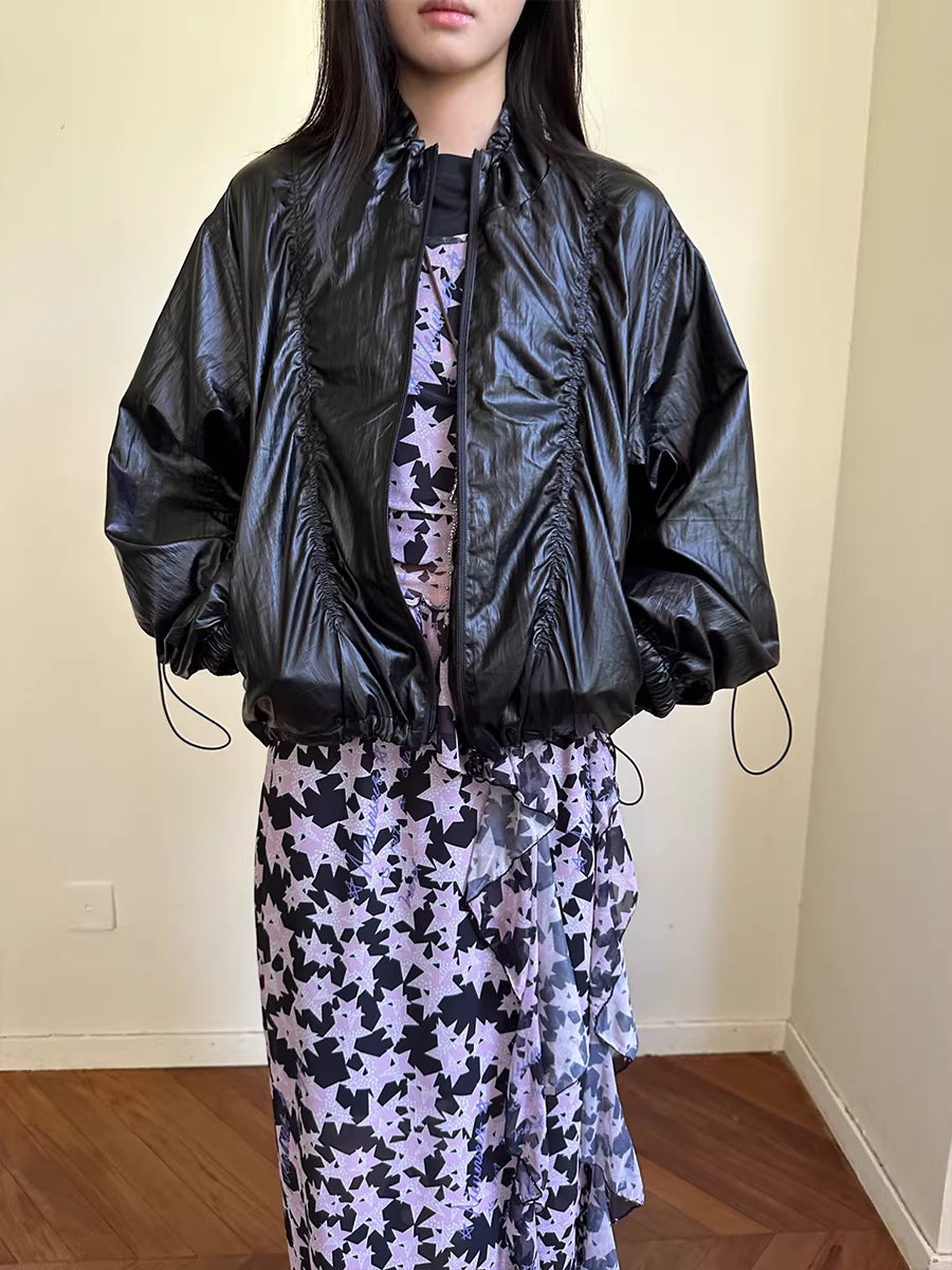 Kinetic Sheen Technical Shell Bomber Jacket