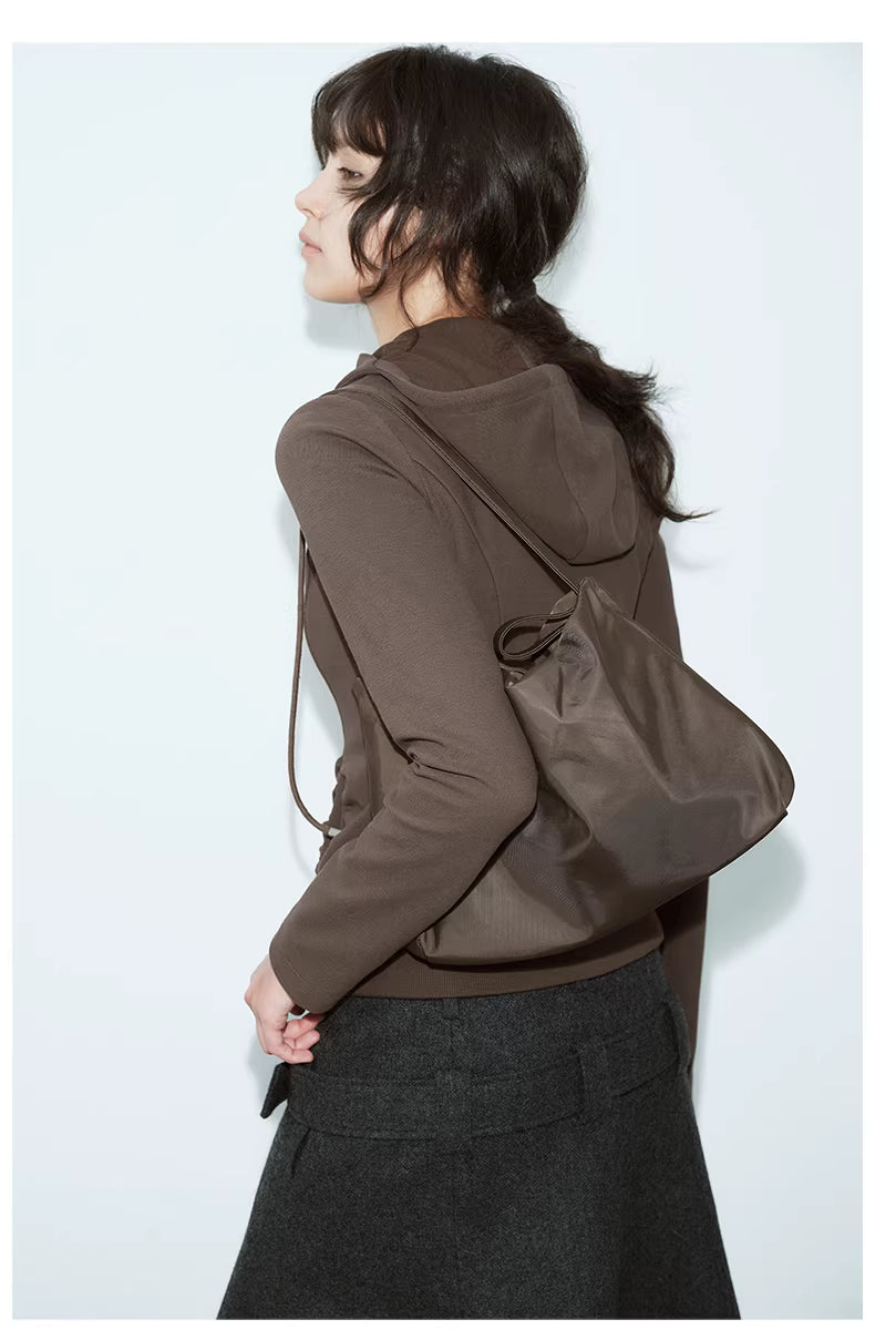 Apex Sculpt Hooded Jacket in Black Ink or Coffee