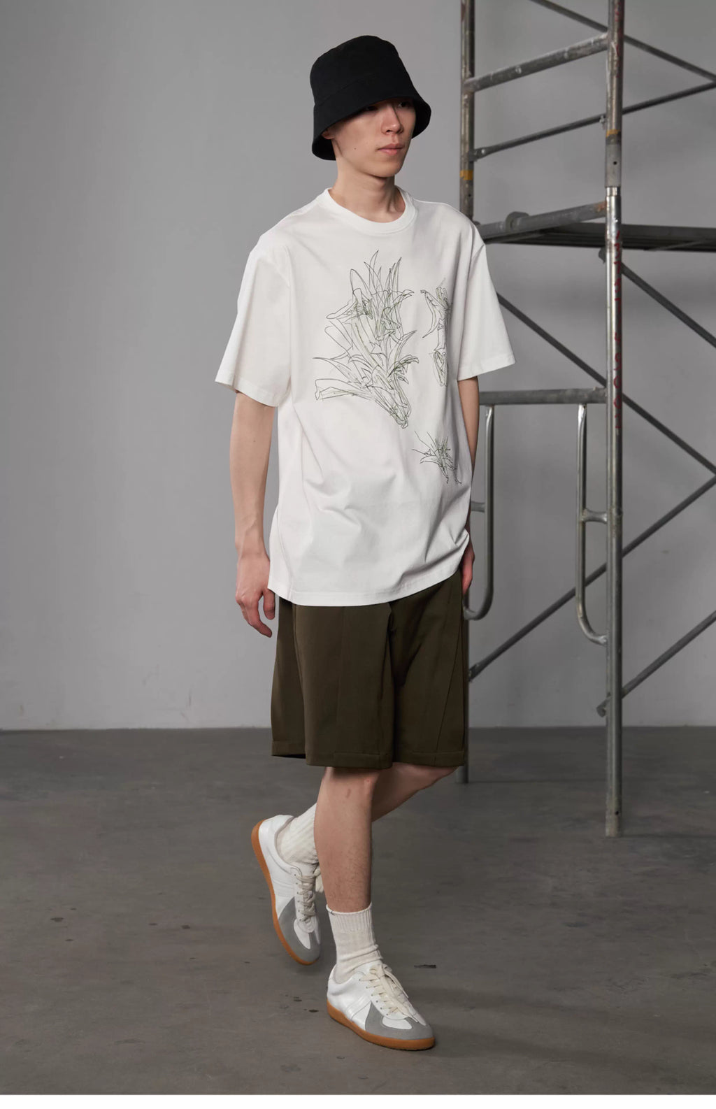 Inverted Box Pleat Shorts