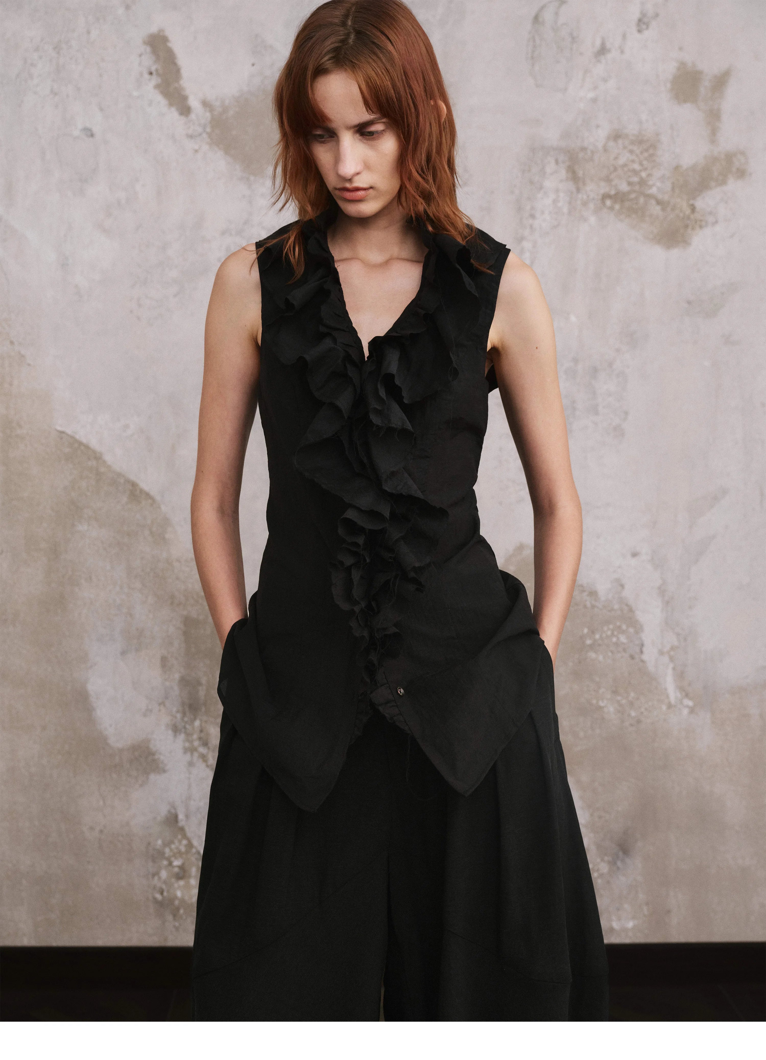 Vestige Ruffle Vest