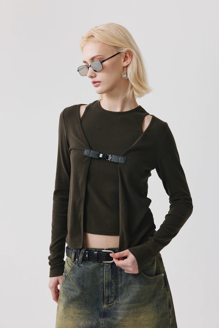 Two-Piece Set with Fastenings