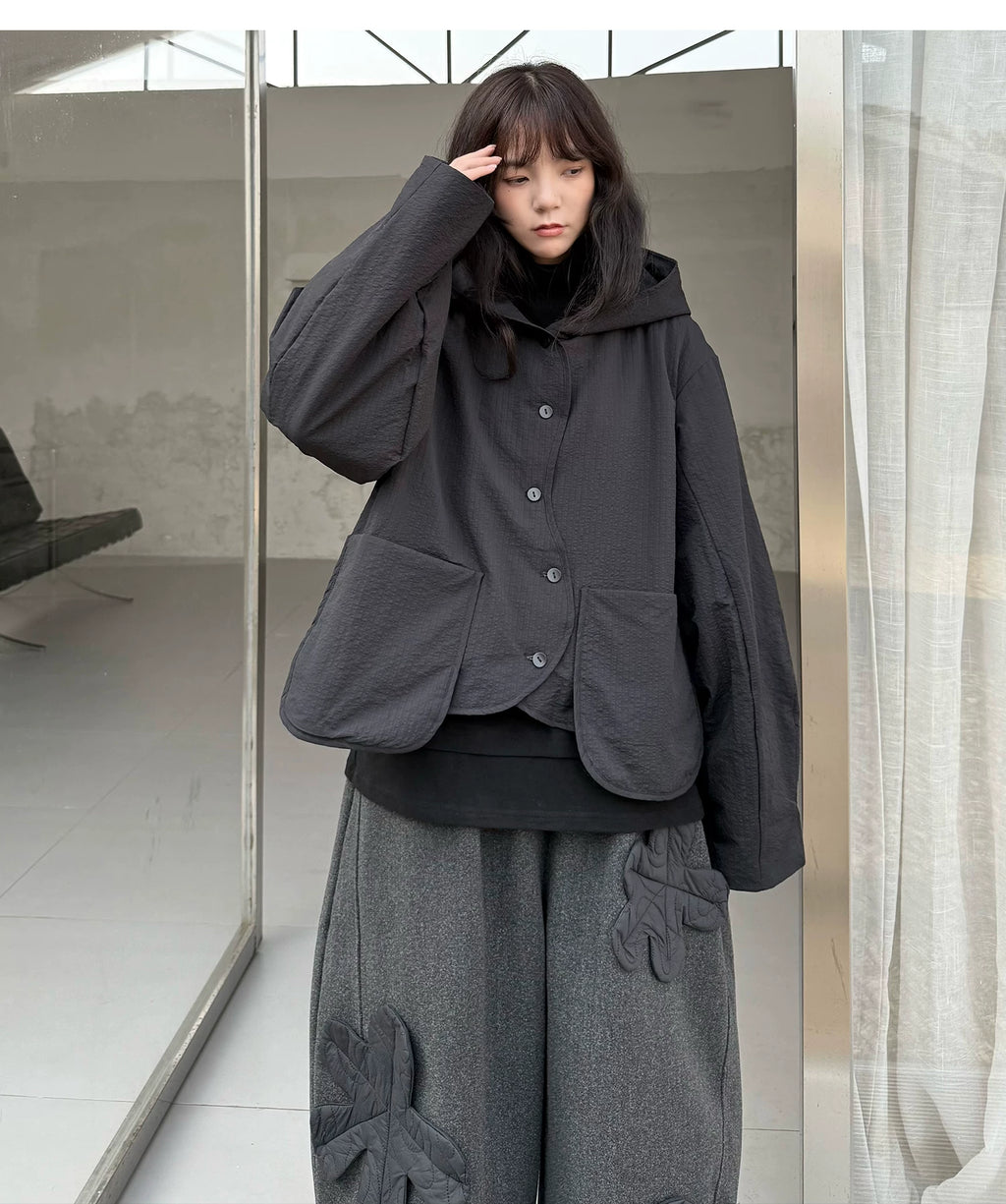 Shadow Hooded Quilted Jacket