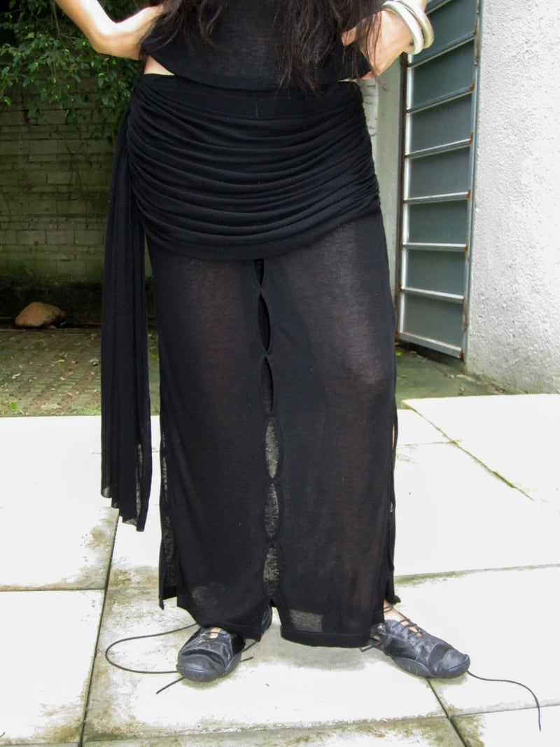 Aperture Wool-Blend Skirt