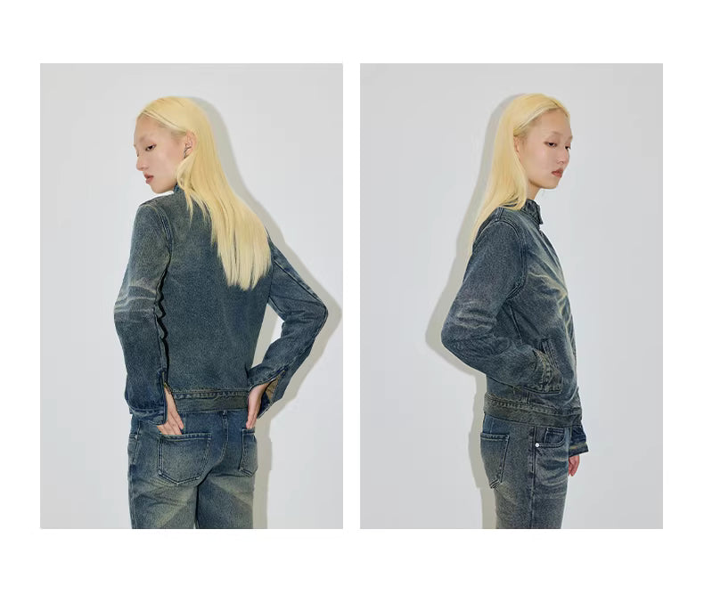 Indigo Star Wash Demin Jacket