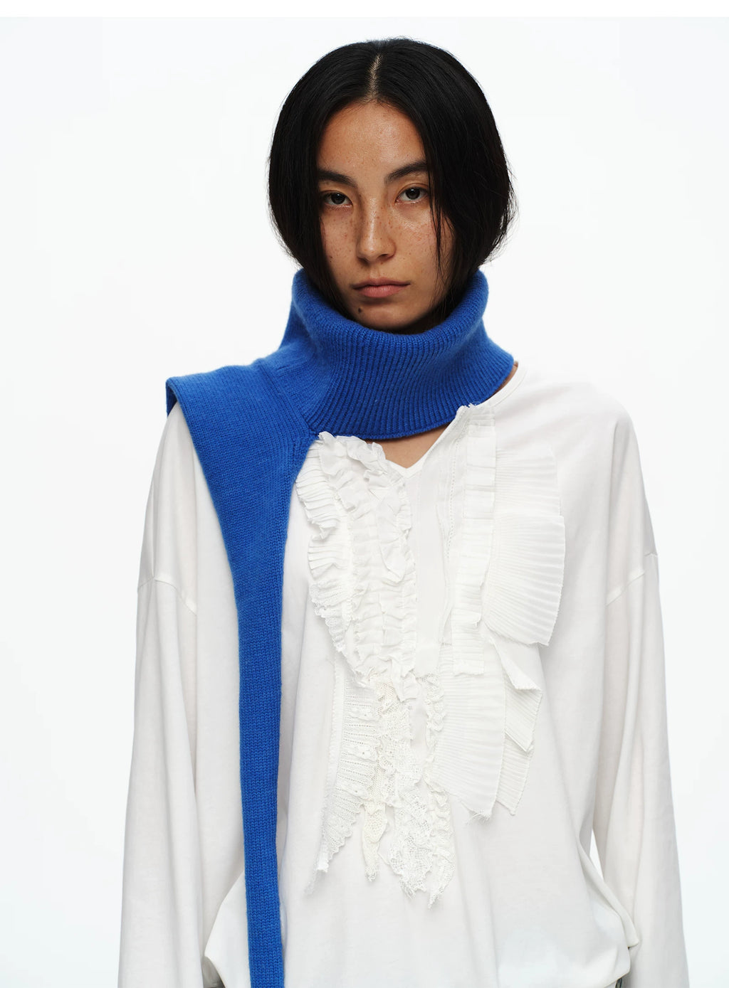 Cobalt Braided Scarf