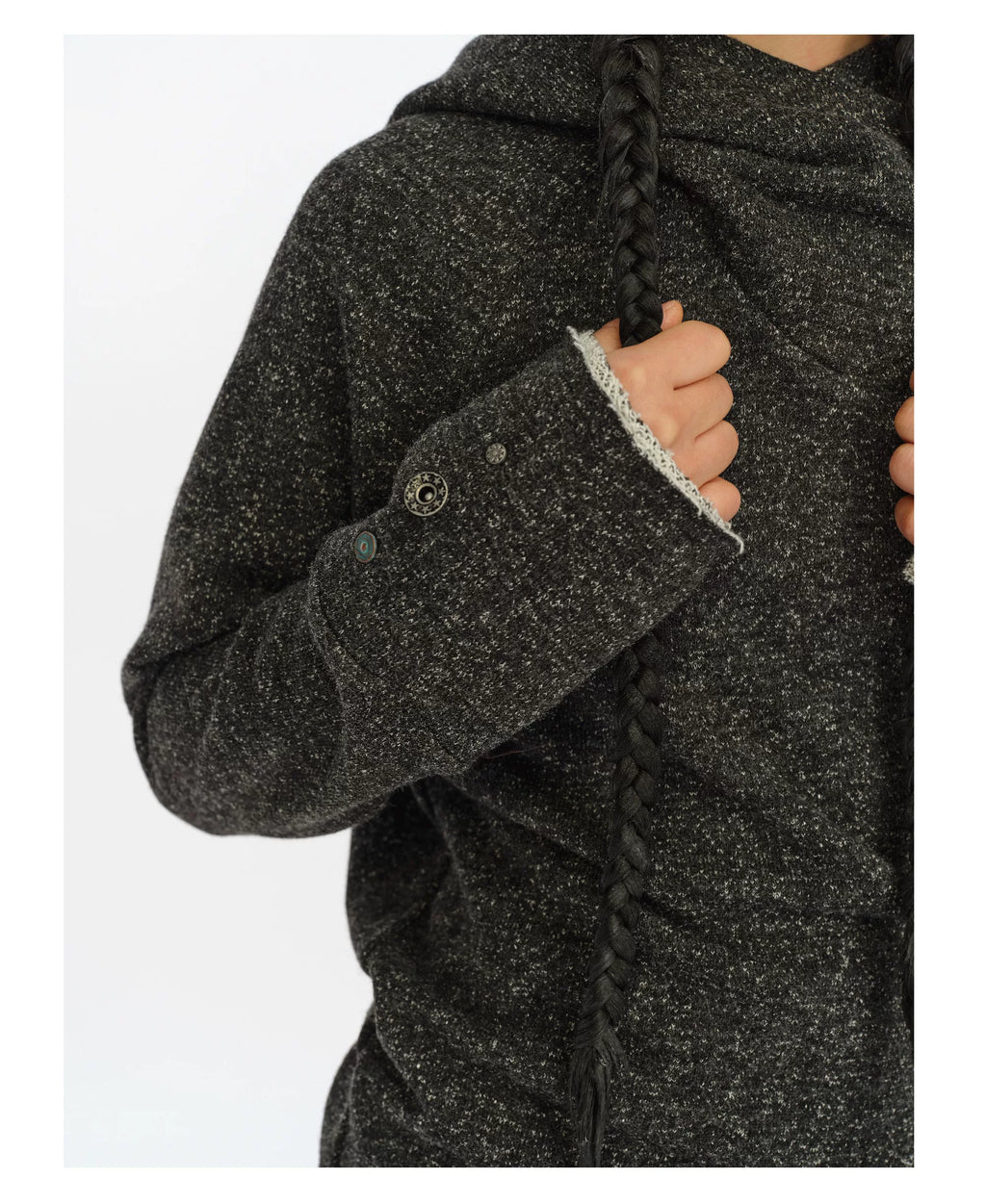 Gathered Waist Cowlform Hoodie