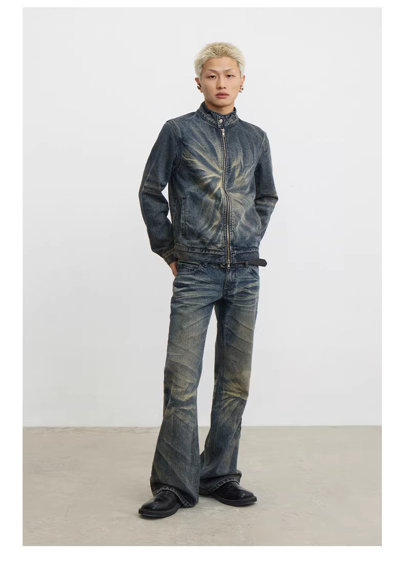 Indigo Star Wash Demin Jacket