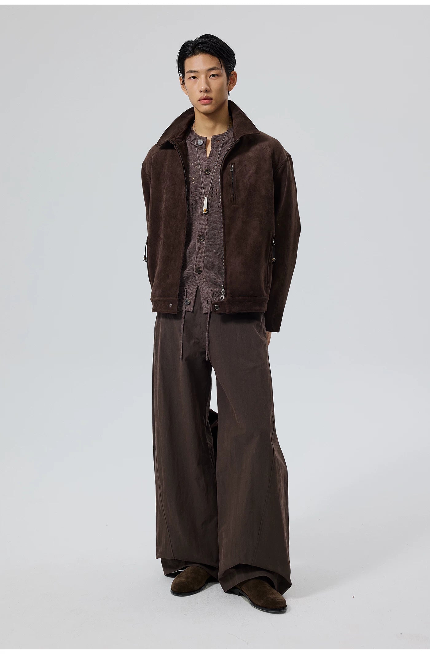 Burnished Point-Collar Jacket