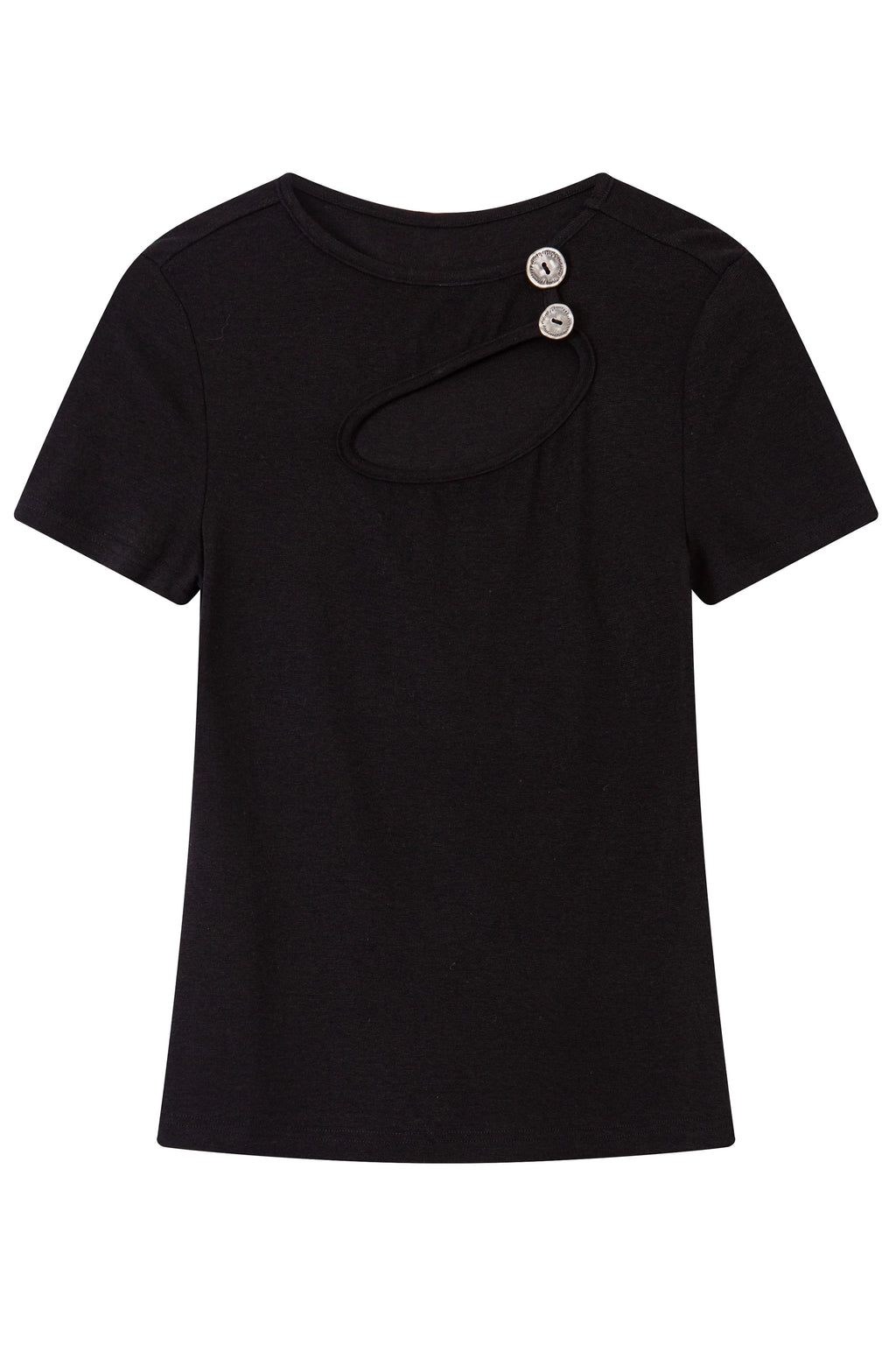Ellipse Cut-Out Chrome Button Top
