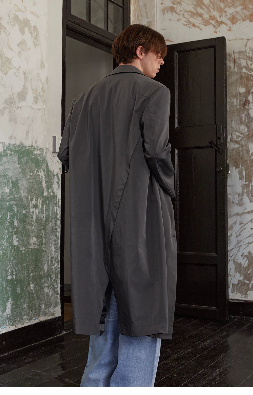Single-Breasted Longline Mac Coat