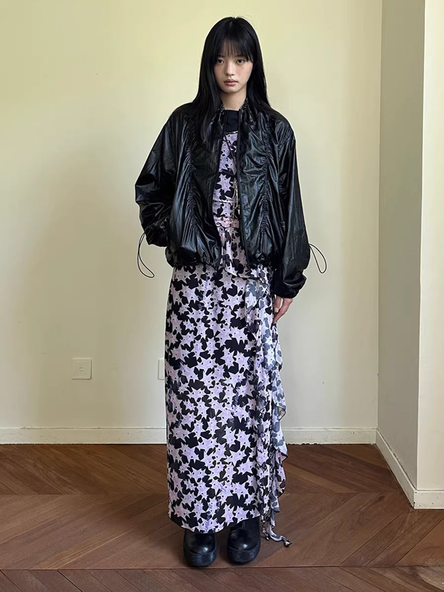 Kinetic Sheen Technical Shell Bomber Jacket