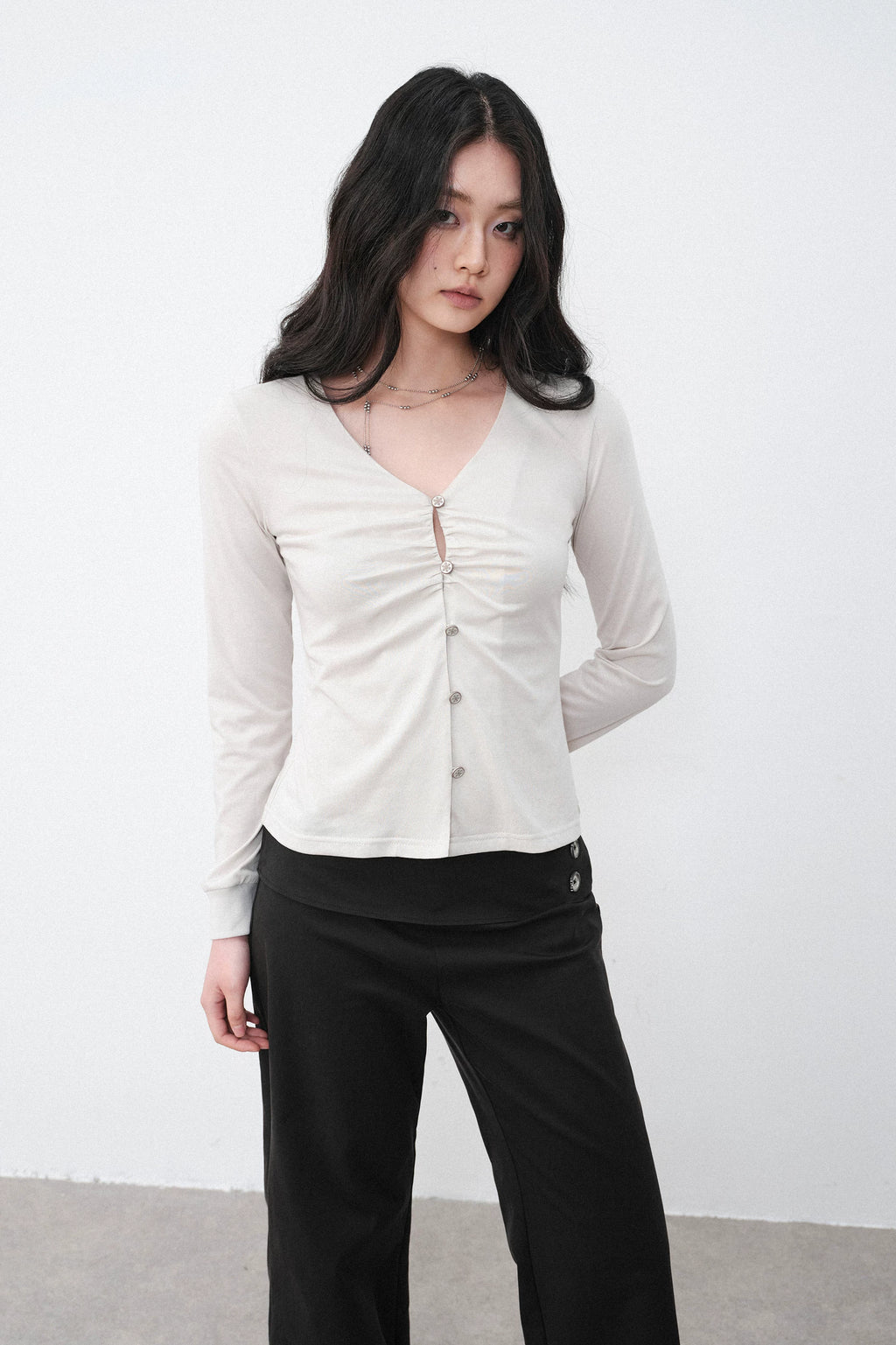 Softline Gathered Long Sleeve