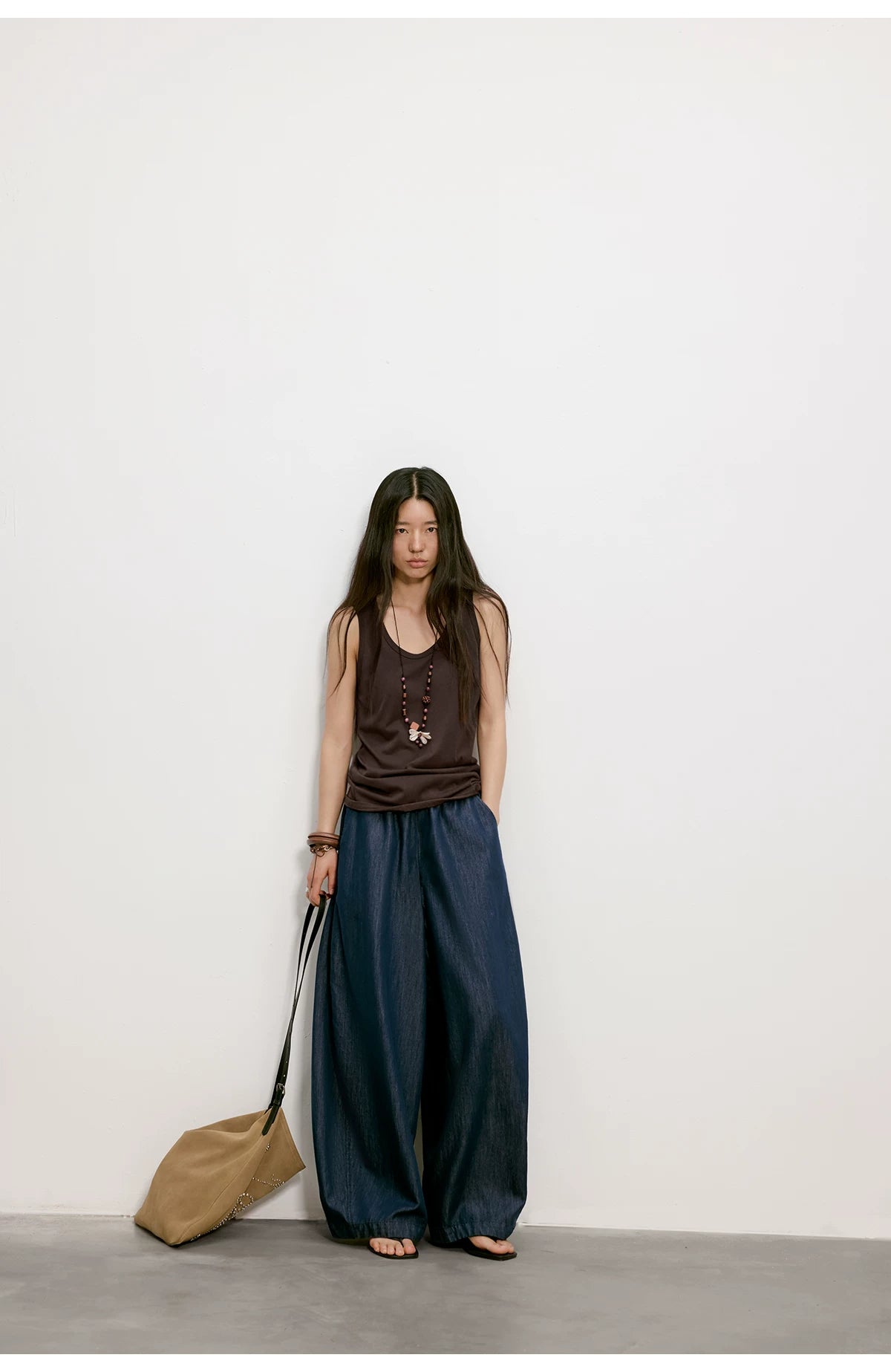 Cloud Barrel Denim Trousers