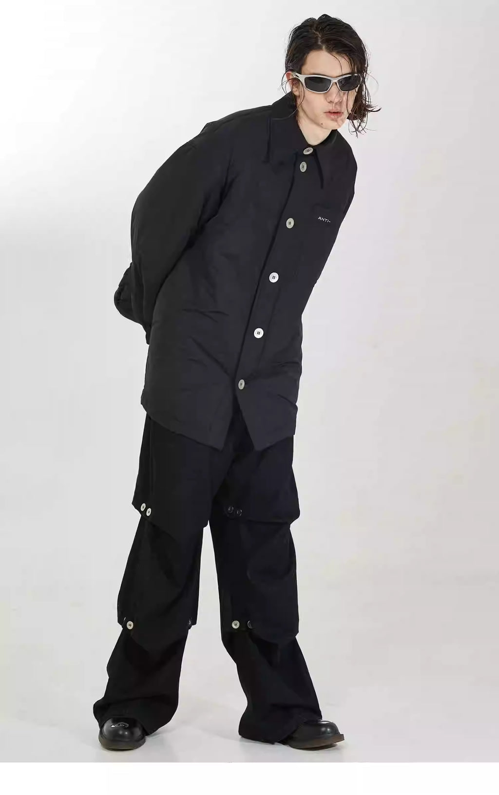 Strobe-Line Staggered Blouson Jacket