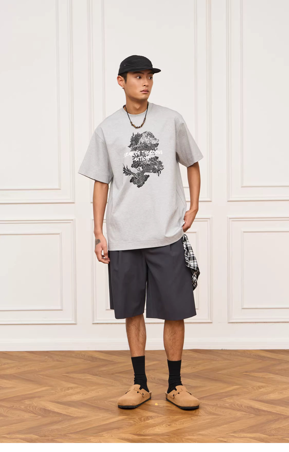 Interval Longline Pleated Suit Shorts
