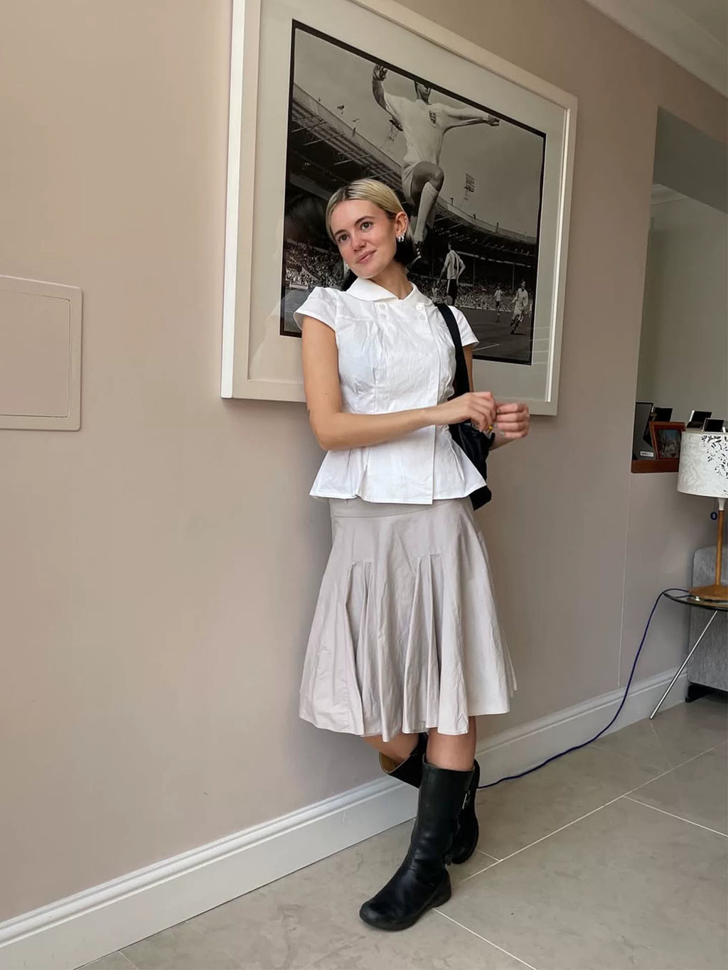 Missy Tailored Cap Sleeve Blouse