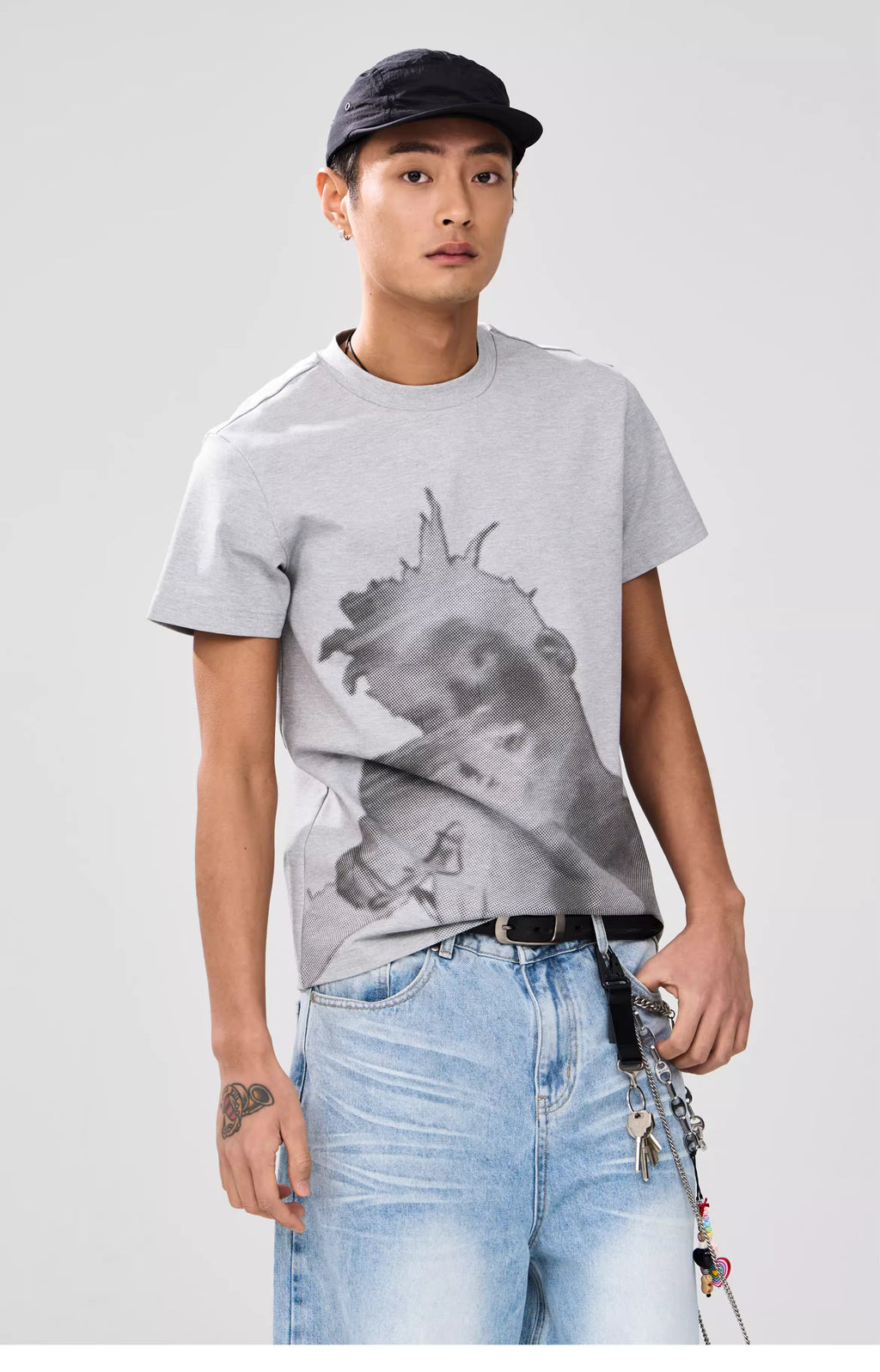 Hankou Subcarrier Negative Film Portrait Print T-shirt