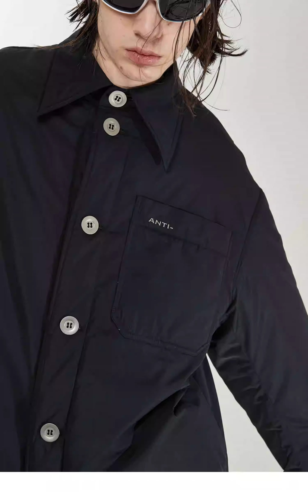 Strobe-Line Staggered Blouson Jacket